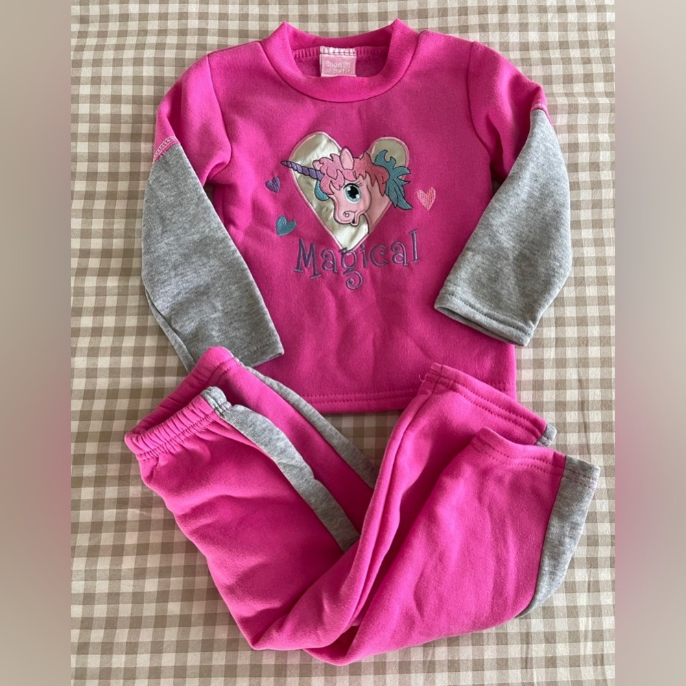 Y2K vintage toddler sweatsuit set